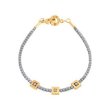 Armband mit silbernen Hämatiten