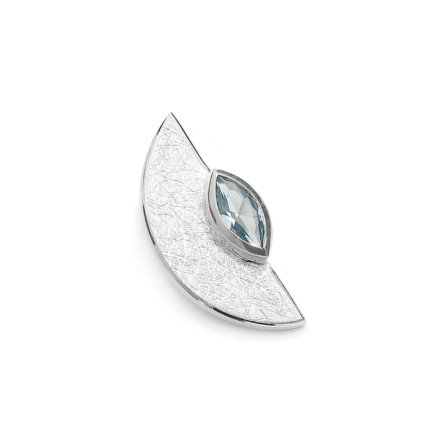 Blauer Zirkonia Anhänger