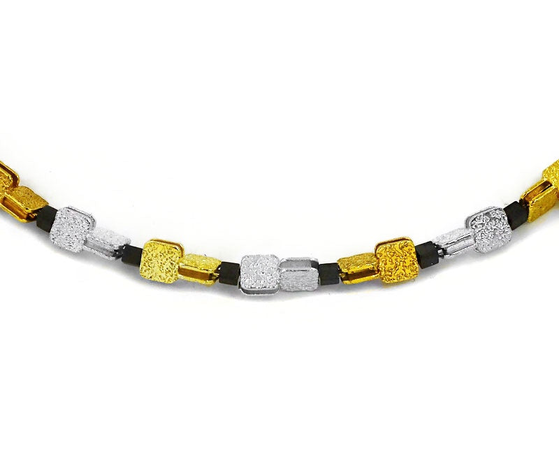 Silberarmband mit Hämatit