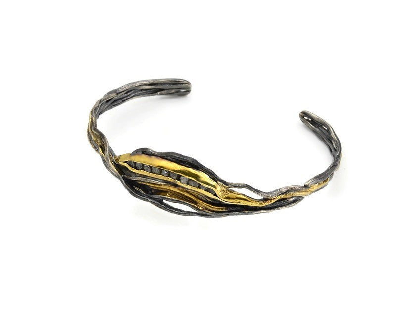 Armband mit schwarzen Diamanten