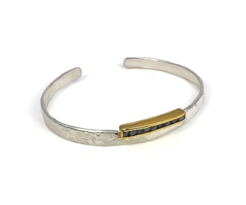 Silberarmband mit Diamanten