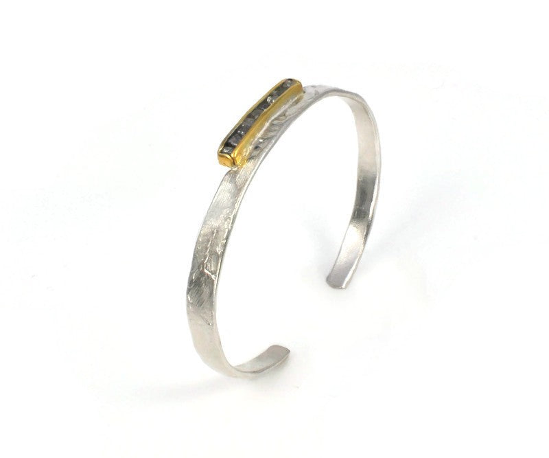 Silberarmband mit Diamanten