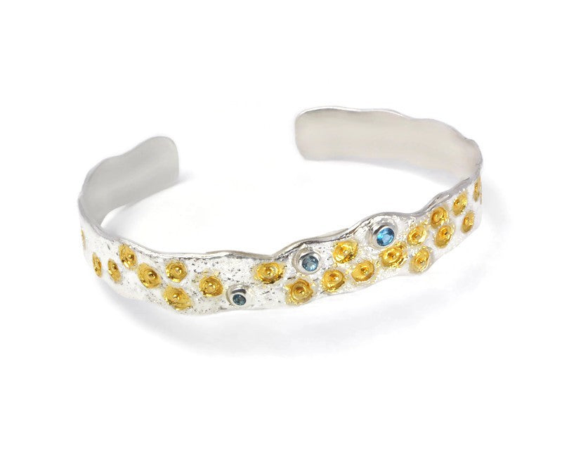 Silberarmband mit Schweizer Topas-Steinen