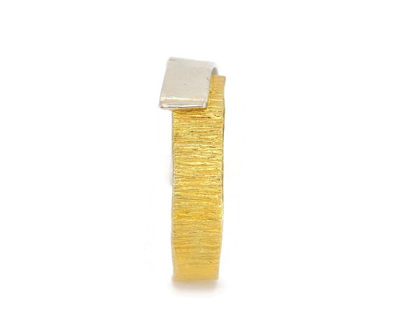 Zweiteiliges vergoldetes Silberarmband