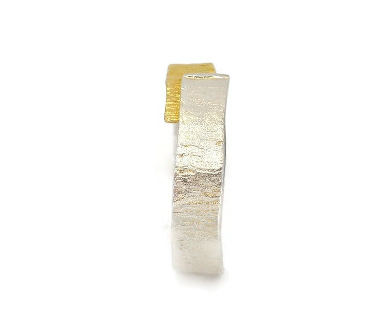Zweiteiliges vergoldetes Silberarmband