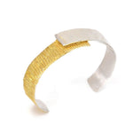 Zweiteiliges vergoldetes Silberarmband