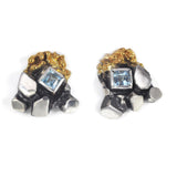 Ohrstecker – 925er Silber – Sky-Topas
