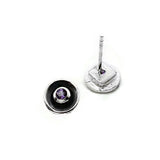 Silberne Ohrringe mit Amethysten