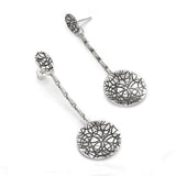 Ohrringe aus oxidiertem Silber