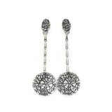 Ohrringe aus oxidiertem Silber