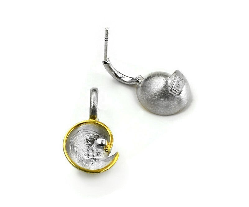 Ohrringe aus vergoldetem Silber