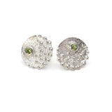 Silberne Ohrringe mit Peridotstein