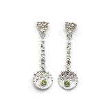 Silberne Ohrringe mit Peridotstein