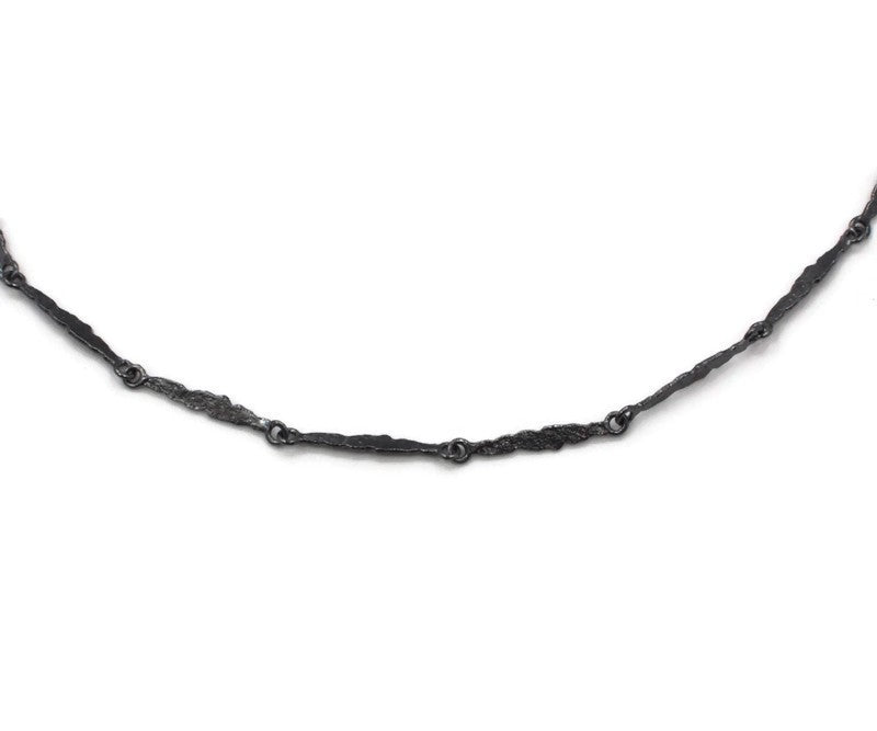 Oxidierte Collier Silber