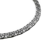 Oxidierte Collier Silber