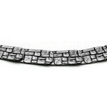 Oxidierte Collier Silber