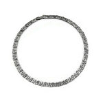 Oxidierte Collier Silber