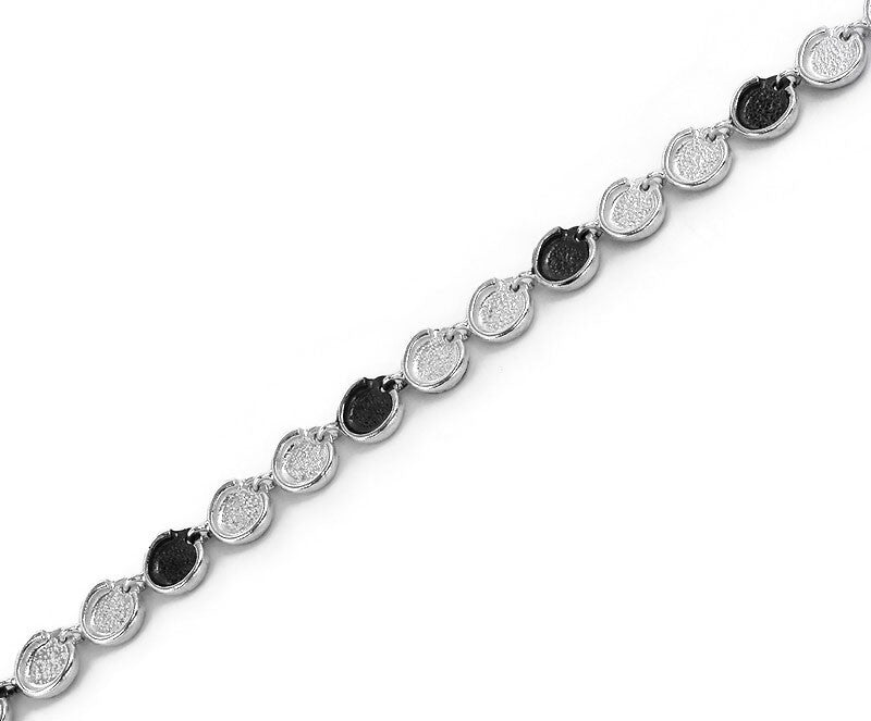 Oxidierte Collier Silber