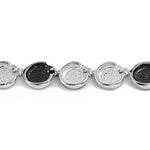 Oxidierte Collier Silber