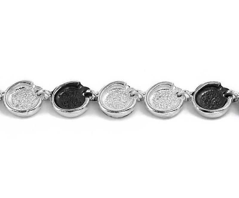 Oxidierte Collier Silber