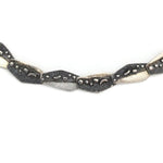 Oxidierte Collier Silber