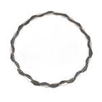 Oxidierte Collier Silber