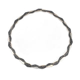 Oxidierte Collier Silber