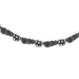 Oxidierte Collier Silber