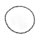 Oxidierte Collier Silber