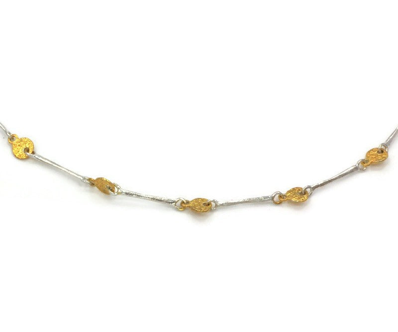 Vergoldetes Silbercollier