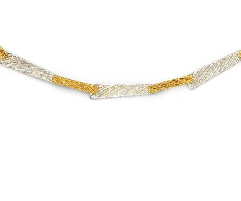 Vergoldetes Silbercollier