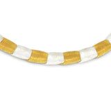 Vergoldetes Silbercollier