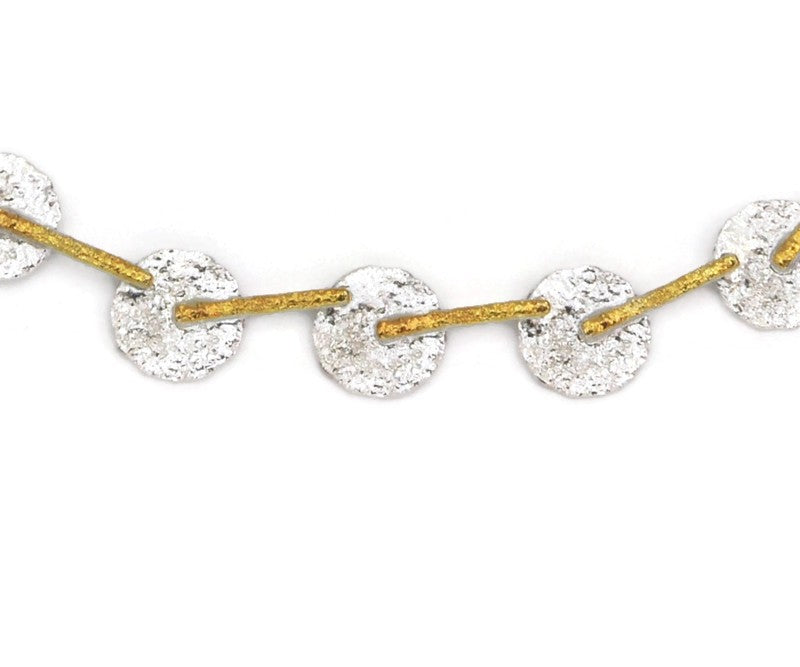 Vergoldetes Silbercollier