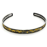 Collier Silber Oxidierte vergoldet