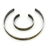 Collier Silber Oxidierte vergoldet