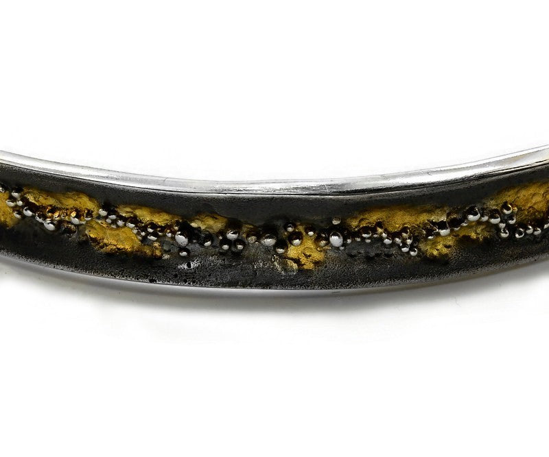 Collier Silber Oxidierte vergoldet
