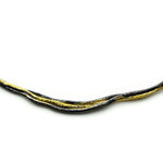 Collier Silber Oxidierte vergoldet