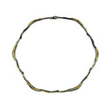 Collier Silber Oxidierte vergoldet