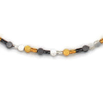 Collier Silber Oxidierte vergoldet
