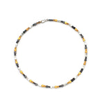 Collier Silber Oxidierte vergoldet