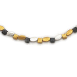 Collier Silber Oxidierte vergoldet