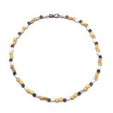 Collier Silber Oxidierte vergoldet