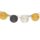 Collier Silber Oxidierte vergoldet