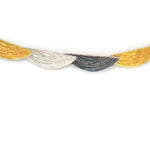 Collier Silber Oxidierte vergoldet