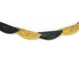 Collier Silber Oxidierte vergoldet