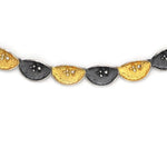 Collier Silber Oxidierte vergoldet