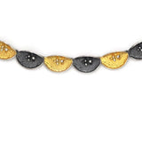 Collier Silber Oxidierte vergoldet