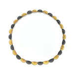 Collier Silber Oxidierte vergoldet