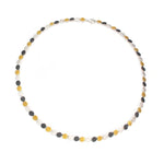 Collier Silber Oxidierte vergoldet
