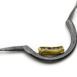 Gold überzogener silberner Collier mit Diamanten